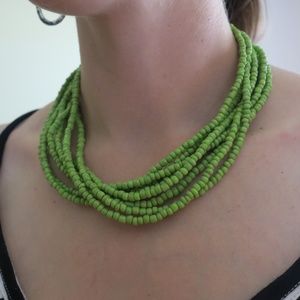 Green Beaded Necklace